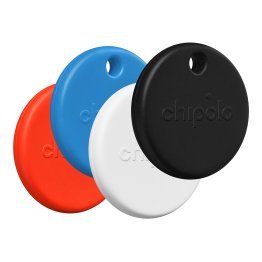 Chipolo® POP Device Tracking Tag (4 Pack; Black/White/Red/Blue)
