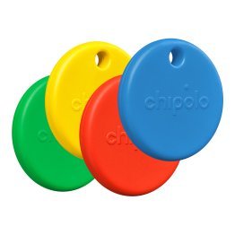 Chipolo® POP Device Tracking Tag (4 Pack; Red/Blue/Yellow/Green)