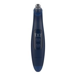 Nautica® Compact Blackhead-Remover Vacuum with 6 Adjustable Heads and LED Display, 3 Suction Levels, Rechargable, up to 1-Hour Battery Life (Navy)