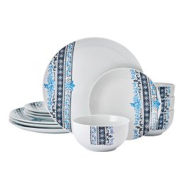 Studio Nova® 12-Piece Porcelain Dinnerware Set, Michele Pattern