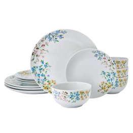 Studio Nova® 12-Piece Porcelain Dinnerware Set, Fiona Floral Pattern