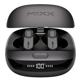 Mixx® StreamBuds Ultra ANC TWS Bluetooth® In-Ear Earbuds with Mic and Charging Case with LED, Clear Voice Technology, up to 28 Hours Play Time