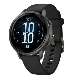 Garmin® Venu® 4 GPS Fitness Smartwatch with 41-mm Case, Bluetooth®, AMOLED, Health/Fitness, 80+ Sports Apps, 5 ATM Swim Rated (Slate with Black)
