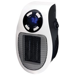 Optimus 250-Watt Plug-in Wall Outlet Heater with Thermostat and Timer, H-7801