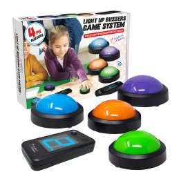 Teachers Choice® Wireless Light-up Game Buzzer System, 4 Pack (4 Pack)