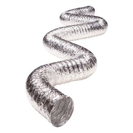 Deflecto® Supurr-Flex® 5-Ply 4-In. Aluminum Flexible Dryer Vent Transition Duct (25 Ft.)