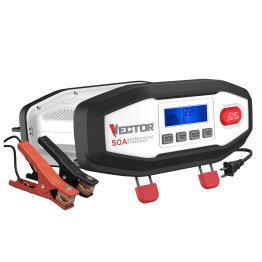 Vector® 50-Amp Engine Start/15-Amp Automatic Battery Charger/Maintainer with Lithium/Lead-Acid Selector, VECBC50