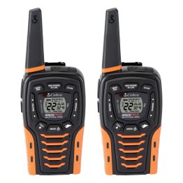Cobra® microTALK® ACXT645 Rechargeable Walkie-Talkies for Family with NiMH Batteries, up to 35-Mile Range, FRS 22 Channels, Waterproof, NOAA®, Pair