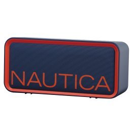 Nautica® 10-Watt-Peak Urban SP100 Portable Bluetooth® Rechargeable Speaker with TWS, USB/microSD™/Aux, IPX5, up to 7 Hours Play Time (Navy/Red)
