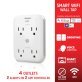 Energizer® Connect Smart Wi-Fi® 4-Outlet Wall Tap