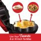Brentwood® TS-257R 10-In. Electric Tortilla Taco Bowl Maker, Red