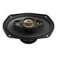 Pioneer® TS-A6991F 6-In. x 9-In. 700-Watt 5-Way Full-Range Coaxial Speakers Gold and Black, Max Power 2 Pack