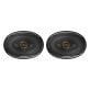 Pioneer® TS-A6991FH 6-In. x 9-In. 750-Watt 5-Way Full-Range Coaxial Speakers Gold and Black, Max Power 2 Pack