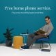 Ooma® Telo™ IP Access Point Home Phone Service Bundle with 3 HD3 Cordless Handsets and Premier Subscription