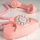 Ooma® Retro Princess Dial Phone with Home Phone Service and $50 International Credit, Pink