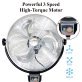 Optimus F-4205 3-Speed 120-Watt 20-In. Industrial-Grade High-Velocity Oscillating Stand Fan