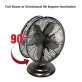 Optimus F-6212A 3-Speed 60-Watt 12-In. Portable Retro Oscillating Table Fan