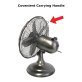 Optimus F-6212A 3-Speed 60-Watt 12-In. Portable Retro Oscillating Table Fan