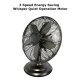 Optimus F-6212A 3-Speed 60-Watt 12-In. Portable Retro Oscillating Table Fan