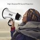 Pyle® Battery-Operated Compact and Portable Megaphone Speaker with Siren Alarm Mode (Silver)