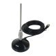 Tram® Center-Load Stainless Steel Whip CB Magnet-Mount Antenna Kit with 3-1/2-Inch Magnet and Cable