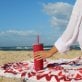 ASOBU® Ocean Double-Walled Vacuum-Insulated 27-Oz. Stainless Steel Travel Tumbler with Flexible Straw and Dual Lids (Red)
