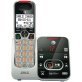 AT&T® DECT 6.0 1 Handset Big-Button Cordless Phone System with Digital Answering System and Caller ID, Black and Silver