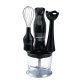 Brentwood® 2-Speed Hand Blender and Food Processor with Balloon Whisk, Black