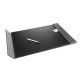 Artistic™ Leatherette Desk Pad with Fold-out Gray Side Rails for Professionals, 24-In. x 19-In., Black