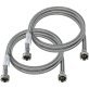 Certified Appliance Accessories 2 pk Braided Stainless Steel Washing Machine Hoses, 4ft