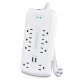 CyberPower® P806U Home Office Surge-Protector 8-Outlet Power Strip with 2 USB Ports, 6-Foot Cord