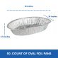 EKCO® Oval Aluminum Foil Pans (50 Pack)