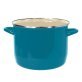 VASCONIA® 8-Qt. Enamel-on-Steel Straight Stockpot with Glass Lid (Teal)