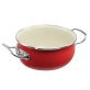 Vita® Enamel-on-Steel Covered Dutch Oven (6 Quart; Red)