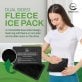 AllSett Health® Reusable Soft Gel Packs for Injuries with Velvet-Soft Fleece Fabric, 2 Pack (Black)
