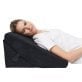AllSett Health® Adjustable Memory Foam Folding Bed Wedge Pillow (Black)