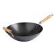 Joyce Chen® Classic Series Carbon Steel Nonstick Wok Set with Lid and Birch Handles, 4 Pieces, 14-In.