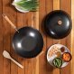 Joyce Chen® Classic Series Carbon Steel Nonstick Wok Set with Lid and Birch Handles, 4 Pieces, 14-In.