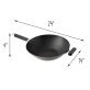 Joyce Chen® Professional Series Carbon Steel Excalibur® Nonstick Wok with Phenolic Handles, 14-In.