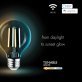 Globe Electric G25-Shape E26-Base Wi-Fi® Smart Dimmable Tunable-White Edison-Style 60-Watt-Equivalent LED Light Bulb