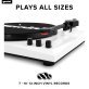 Gemini® TT-900B Belt-Drive 3-Speed Turntable System with Bluetooth® and Stereo Speakers (White)