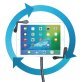 CTA Digital® Compact Gooseneck Floor Stand for iPad®/Tablet