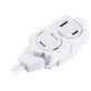 GE® 3-Outlet Polarized Indoor Extension Cord with Twist-to-Close Outlet Covers, 6 Ft., White, 51937