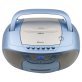 JENSEN® CD-590 1-Watt Portable Stereo CD and Cassette Player/Recorder with AM/FM Radio and Bluetooth® (Light Blue)