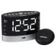 JENSEN® JCR-255 .6-Watt AM/FM Dual-Alarm Digital Clock Radio with Under-Pillow Vibrator