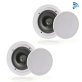 Pyle® PDICBT852RD 250-Watt 8-In. Bluetooth® Ceiling/Wall Speakers, 2 Count