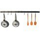 Range Kleen® Expanding Pot Rack Bar, Hammered Gray Enamel