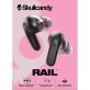 Skullcandy® Rail™ Bluetooth® Earbuds with Microphone, True Wireless with Charging Case (True Black)