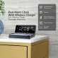 Supersonic® Dual Alarm Clock with 2-in-1 Wireless Charging