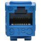 Tripp Lite® by Eaton® CAT-6/CAT-5E 110-Style Punch-down Keystone Jack (Blue)